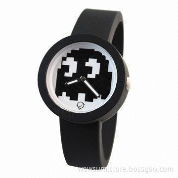 Jelly Silicone Watch, Eco-friendly Silicone Band and Quartz Movement